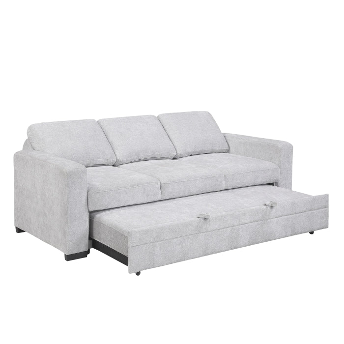 9027GRY-3CL Convertible Sofa with Pull-out Bed - 9027GRY-3CL