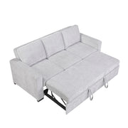 9027GRY-3CL Convertible Sofa with Pull-out Bed - 9027GRY-3CL