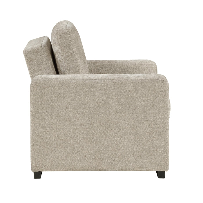 9027TPE-1CL Convertible Chair with Pull-out Bed - 9027TPE-1CL