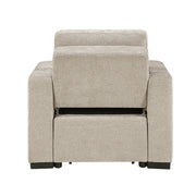 9027TPE-1CL Convertible Chair with Pull-out Bed - 9027TPE-1CL