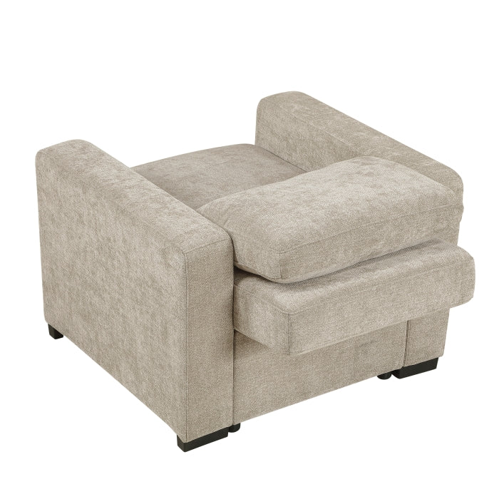 9027TPE-1CL Convertible Chair with Pull-out Bed - 9027TPE-1CL