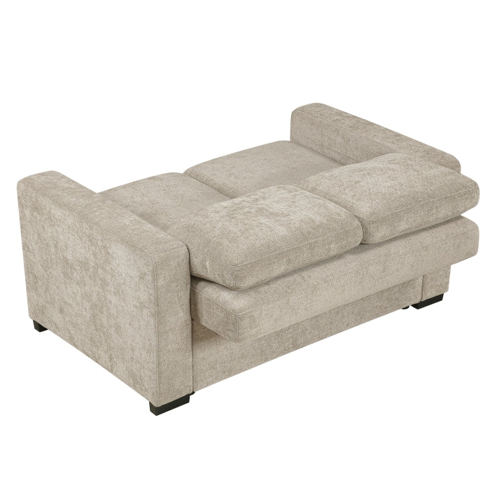 9027TPE-2CL Convertible Love Seat with Pull-out Bed - 9027TPE-2CL