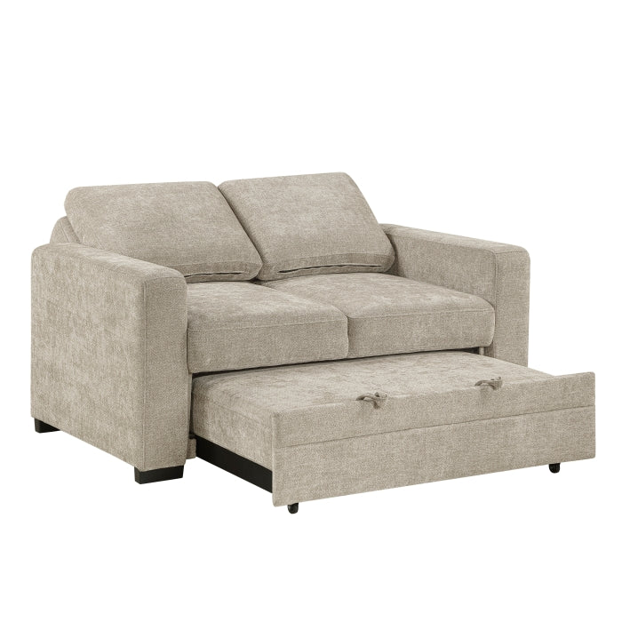 9027TPE-2CL Convertible Love Seat with Pull-out Bed - 9027TPE-2CL