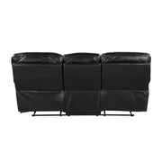 9037BLK*2 2pc Set: Sofa, Love - 9037BLK*2