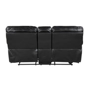 9037BLK*2 2pc Set: Sofa, Love - 9037BLK*2