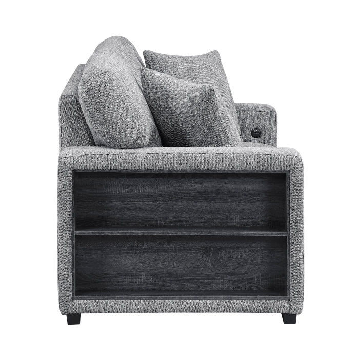 9050GRY*2SL 2pc Set: Sofa, Love - 9050GRY*2SL