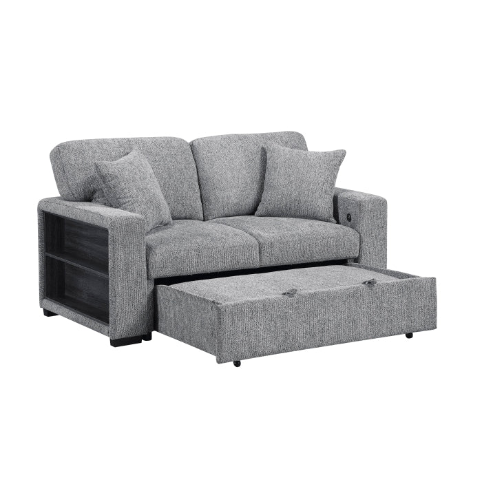 9050GRY*2SL 2pc Set: Sofa, Love - 9050GRY*2SL