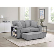 9050GRY-2SL Love Seat with Pull-out Bed, Arms with Shelves and Charging Ports - 9050GRY-2SL