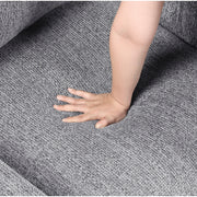 9050GRY-3SL Sofa with Pull-out Bed, Center Drop-down Cup Holders, Arms with Shelves and Charging Ports - 9050GRY-3SL