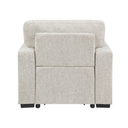 9050TPE-1SL Chair with Pull-out Ottoman, Arms with Shelves and Charging Ports - 9050TPE-1SL