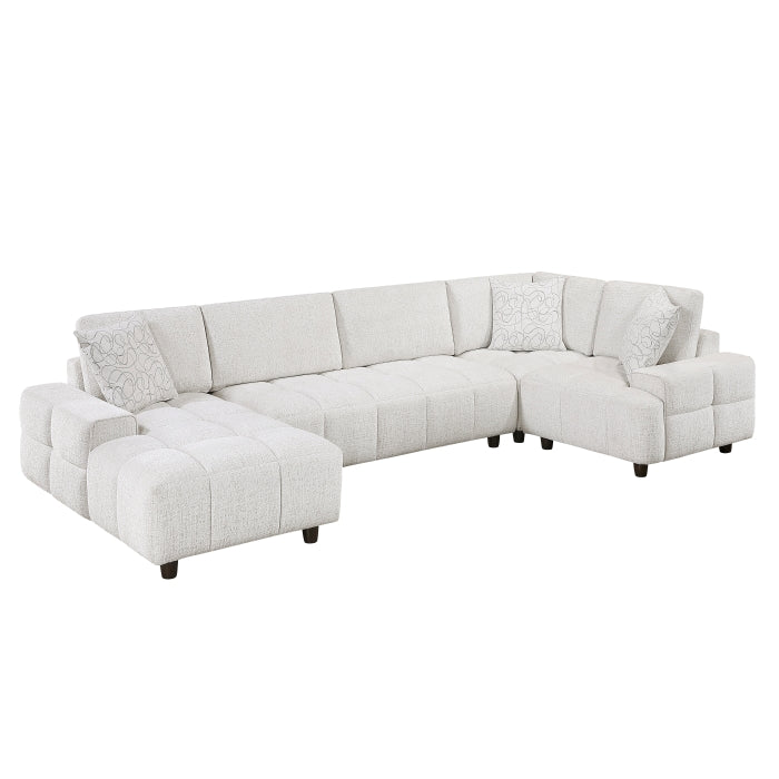 9067TPE*4LC1R 4-Piece Modular Sectional with Left Chaise - 9067TPE*4LC1R