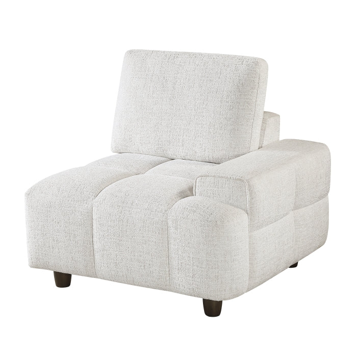 9067TPE*6LC1R 6-Piece Modular Sectional with Left Chaise, Console with Hidden Storage, Wireless Speakers, Wireless Chargers, Swivel Table Top, Reading Lights and Charging Ports - 9067TPE*6LC1R