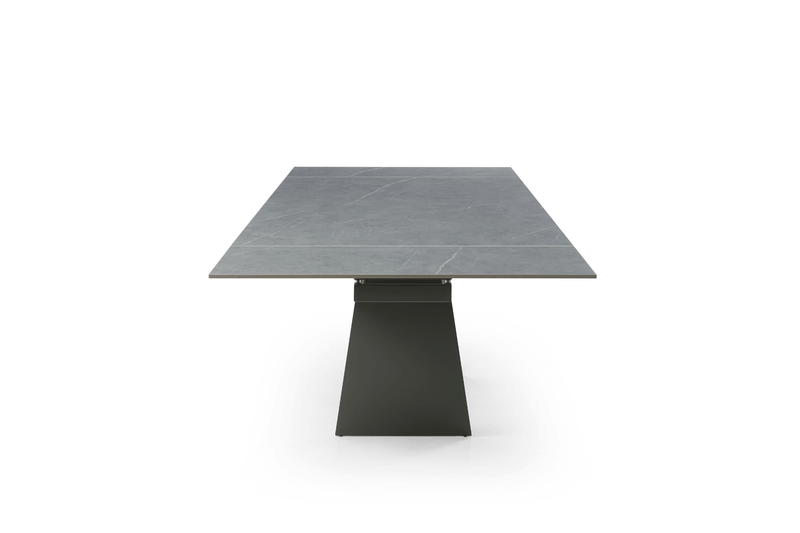 9087 Table Dark grey with 1218 swivel dark grey chair SET - p12870