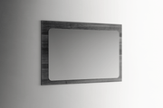 9087 Table Dark Grey With 1254 Chairs And Vulcano Buffet/Mirror Set - p14484
