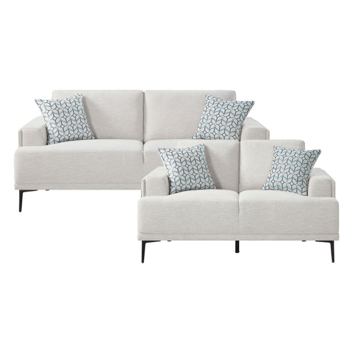 9124TPE*2 2pc Set: Sofa, Love - 9124TPE*2