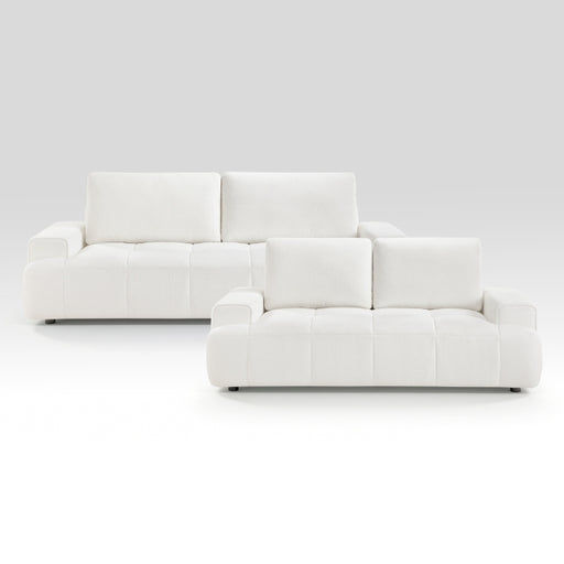 9126BEG*2 2pc Set: Sofa, Love - 9126BEG*2
