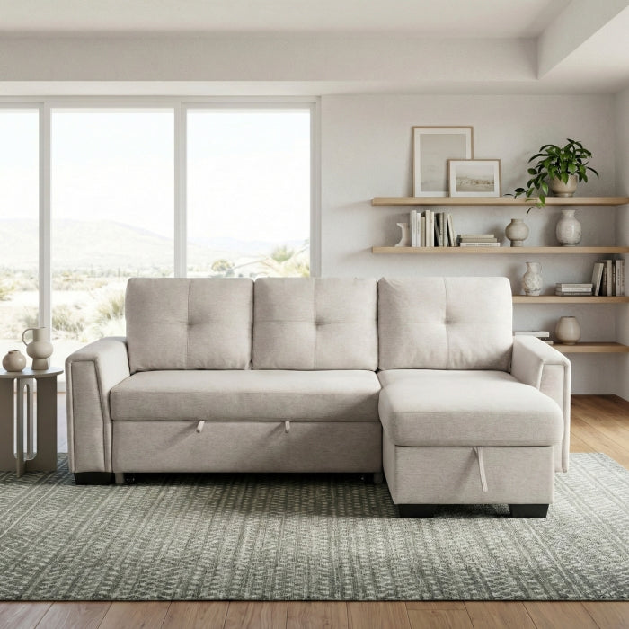 9145PWT*32AVC (3)2-Piece Sectional with Reversible Chaise and Pull-out Bed - 9145PWT*32AVC