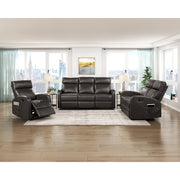 9147PUE-3 Double Reclining Sofa - 9147PUE-3