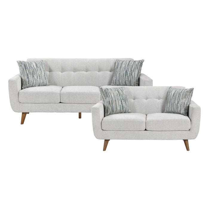 9149BEG*2M 2pc Set: 80'' Sofa, Love Seat - 9149BEG*2M