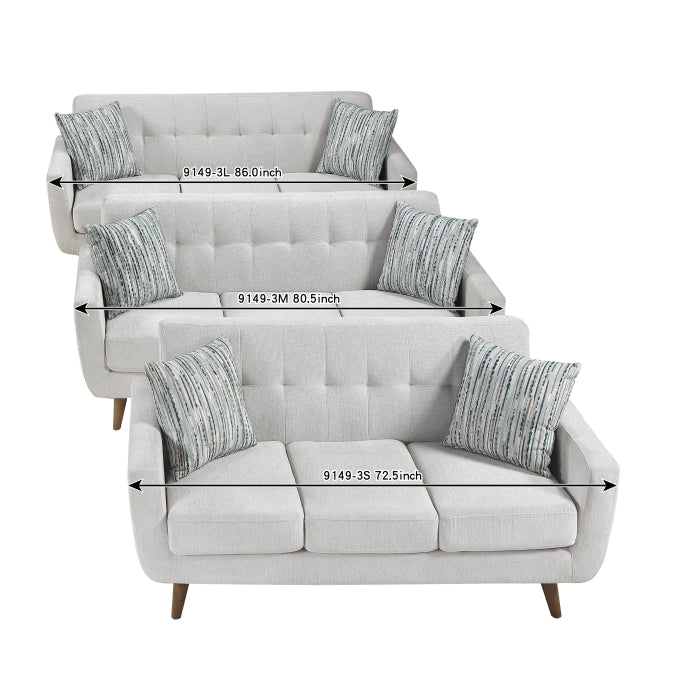9149BEG-3M 80" Sofa - 9149BEG-3M