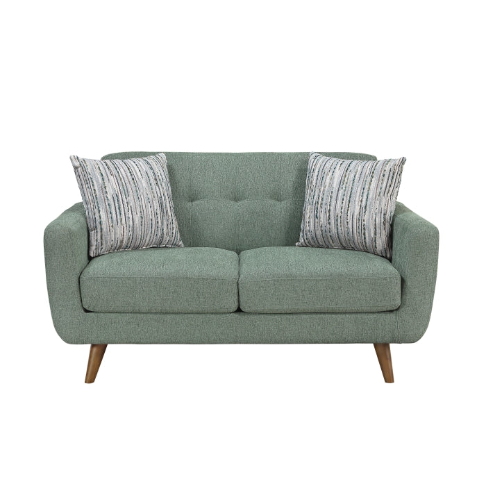 9149GRN*2L 2pc Set: 86'' Sofa, Love Seat - 9149GRN*2L