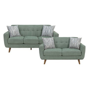 9149GRN*2S 2pc Set: 72'' Sofa, Love Seat - 9149GRN*2S