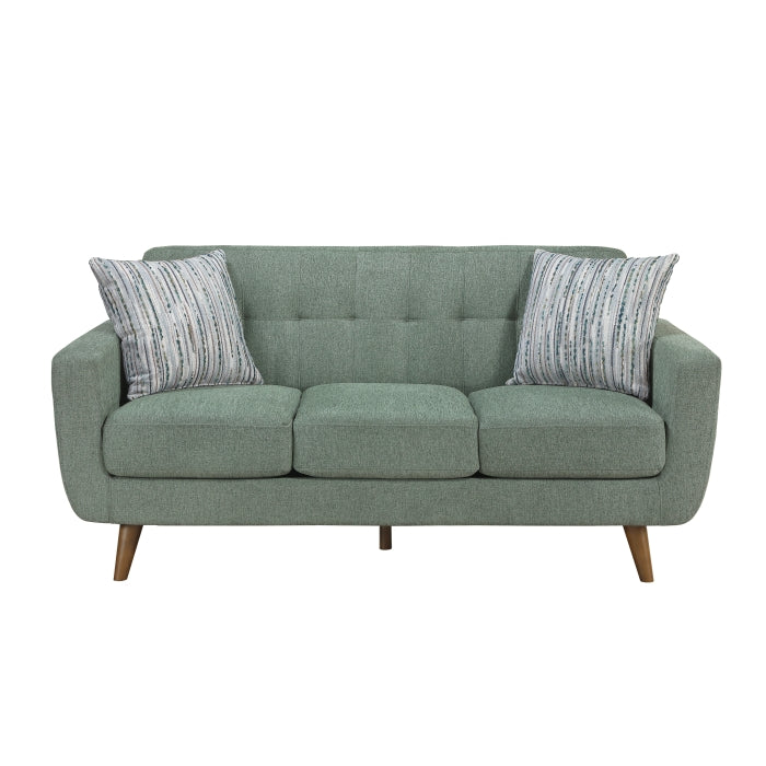 9149GRN*2S 2pc Set: 72'' Sofa, Love Seat - 9149GRN*2S