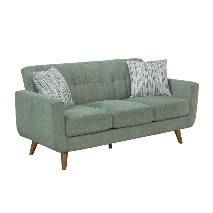 9149GRN*2S 2pc Set: 72'' Sofa, Love Seat - 9149GRN*2S