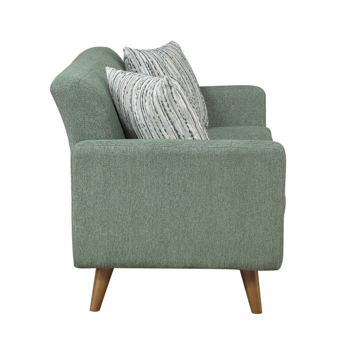 9149GRN*2S 2pc Set: 72'' Sofa, Love Seat - 9149GRN*2S