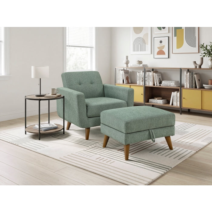 9149GRN-4 Storage Ottoman - 9149GRN-4