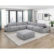 9155GY-1R Right Side Chair with one Arm - 9155GY-1R