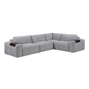 9155GY*41L1R (4)4-Piece Modular Sectional - 9155GY*41L1R