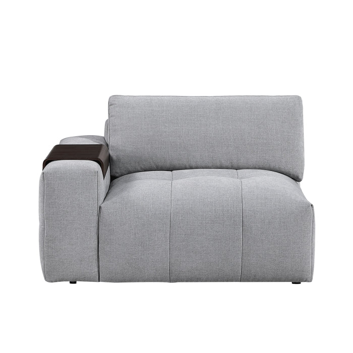 9155GY*41L1R (4)4-Piece Modular Sectional - 9155GY*41L1R