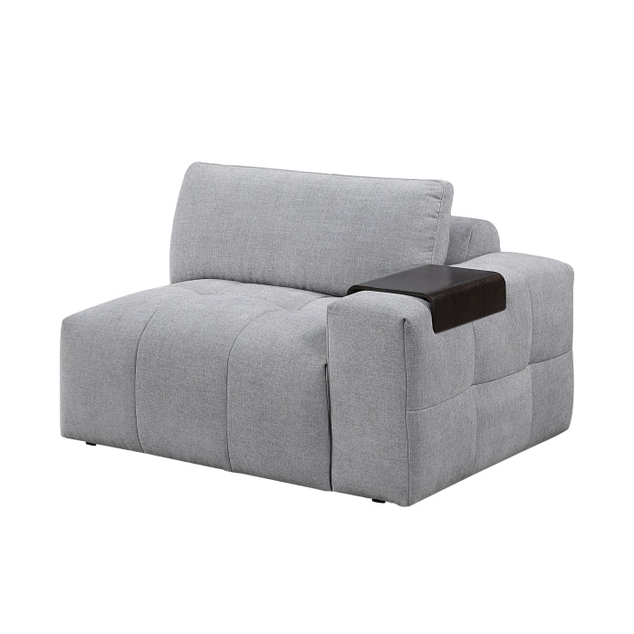 9155GY*41L1R (4)4-Piece Modular Sectional - 9155GY*41L1R