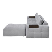 9155GY*41L1ROT (4)4-Piece Modular Sectional with Ottoman - 9155GY*41L1ROT