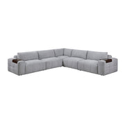 9155GY*51L1R (5)5-Piece Modular Sectional - 9155GY*51L1R