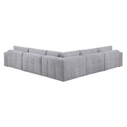9155GY*51L1R (5)5-Piece Modular Sectional - 9155GY*51L1R