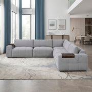 9155GY*51L1R (5)5-Piece Modular Sectional - 9155GY*51L1R