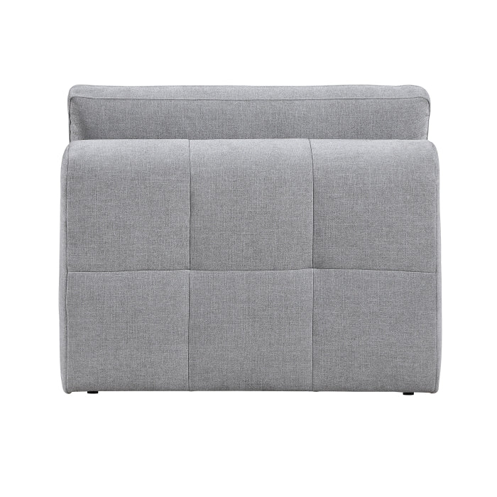 9155GY*51LOT (5)5-Piece Modular Sectional with Ottoman - 9155GY*51LOT
