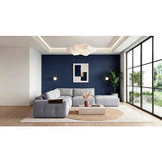 9155GY*51LOT (5)5-Piece Modular Sectional with Ottoman - 9155GY*51LOT