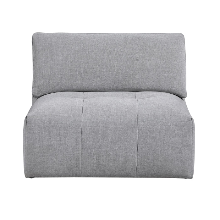 9155GY*61L1R2OT (6)6-Piece Modular Sectional with Two Ottomans - 9155GY*61L1R2OT