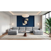 9155GY*61L1R2OT (6)6-Piece Modular Sectional with Two Ottomans - 9155GY*61L1R2OT