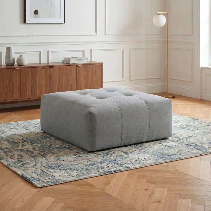 9155GY-OT Ottoman with Caster - 9155GY-OT