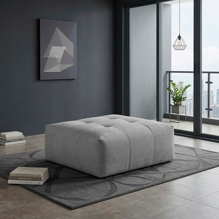 9155GY-OT Ottoman with Caster - 9155GY-OT