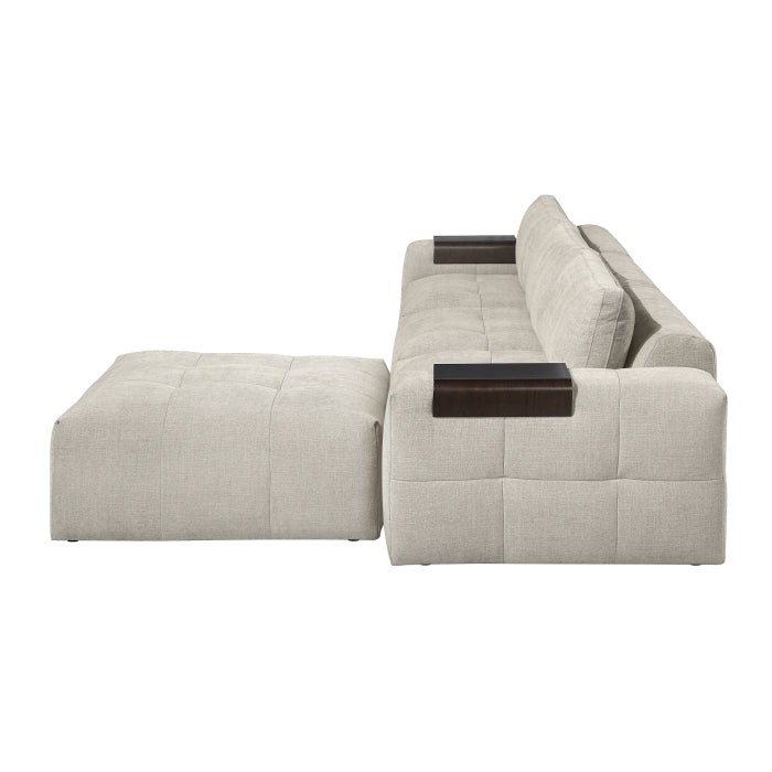9155TP*41L1ROT (4)4-Piece Modular Sectional with Ottoman - 9155TP*41L1ROT
