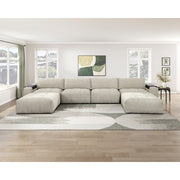 9155TP*61L1R2OT (6)6-Piece Modular Sectional with Two Ottomans - 9155TP*61L1R2OT
