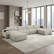 9155TP*61L1R2OT (6)6-Piece Modular Sectional with Two Ottomans - 9155TP*61L1R2OT