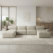 9155TP*61L1R2OT (6)6-Piece Modular Sectional with Two Ottomans - 9155TP*61L1R2OT