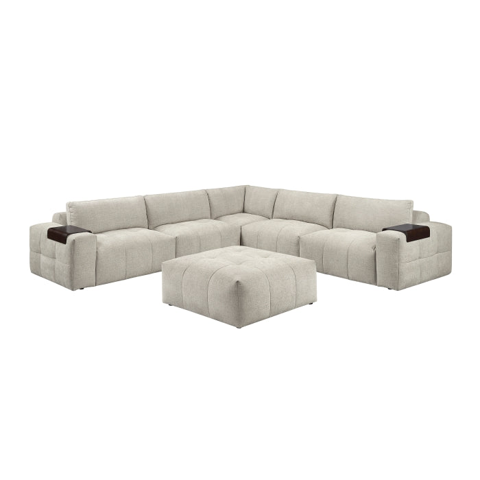 9155TP*61L1ROT (6)6-Piece Modular Sectional with Ottoman - 9155TP*61L1ROT
