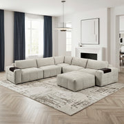 9155TP*61L1ROT (6)6-Piece Modular Sectional with Ottoman - 9155TP*61L1ROT